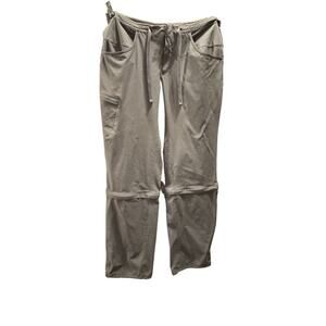 Mountain Hardwear Womens Grey Nylon Convertible Cargo Pants Size 12